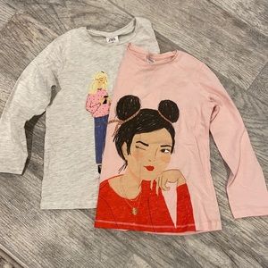 Set of 2 Zara Girls Tops - Size 7